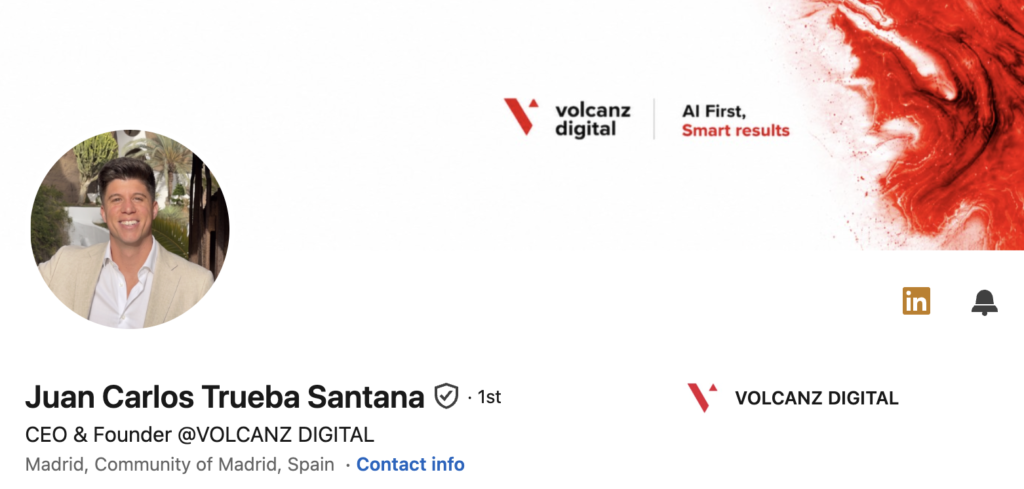 Juan Carlos' LinkedIn Profile Screenshot